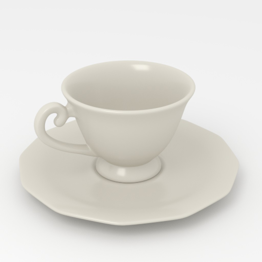 Teacup and saucer preview image 1